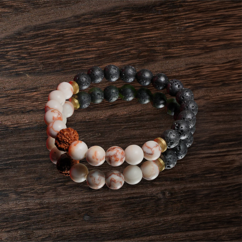 Tridhaara Rudraksha Bracelet